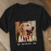 ペットモダン最高の犬のカスタム写真 Tシャツ
