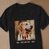 ペットモダン最高の犬のカスタム写真 Tシャツ
