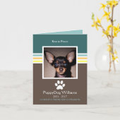 ペットモダン紛失記念カード カード (黄色い花)