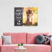 ペットモダン記念シンプル犬の写真 キャンバスプリント (インサイチュ (リビング))