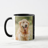 ペットモダン記念シンプル詩写真 マグカップ (左)