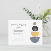 ペットモダン記念写真お祝いの生活 案内状 (スタンド正面)