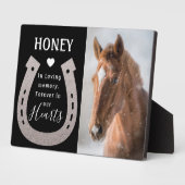 ペットモダン馬フォトメモリアル フォトプラーク (側面)