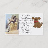 ペットモデル 名刺 (裏面)