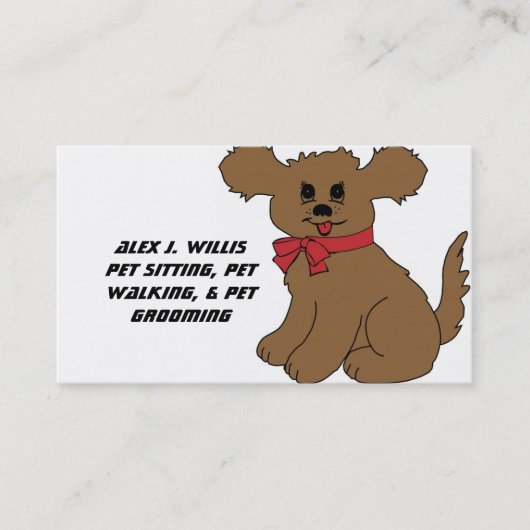 ペットモデル 名刺 (正面)