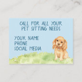 ペットモデル 名刺 (裏面)