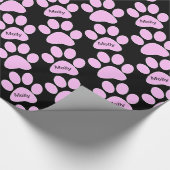 ペットモノグラムの上品な包装紙 ラッピングペーパー (角)