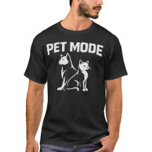 ペットモード ミニマル 犬と猫のTシャツ | モダンペット
