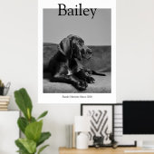 ペットユニークポートレートマガジカスタムン写真 ポスター (ホームオフィス)