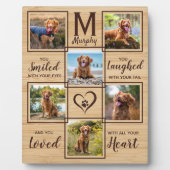 ペットユニークメモリアルドッグ写真コラージュ フォトプラーク (正面)