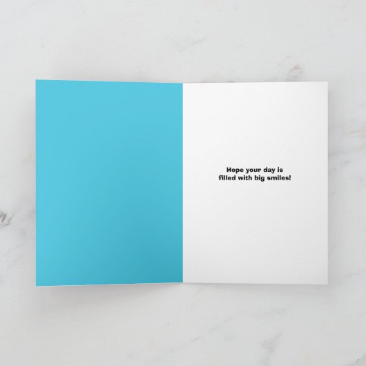 ペットヨークシャーテリア犬ユーモアからハッピーファーザーズ シーズンカード (内部)