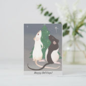 ペットラットのクリスマスの郵便はがき! シーズンポストカード (スタンド正面)