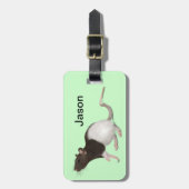 ペットラットの絵画 ラゲッジタグ (正面縦)