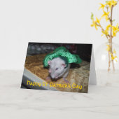 ペットラットルビーセントパットのグリーティングカード カード (黄色い花)