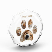 ペットラバーカスタムズ金ゴールドポープリント名コラージュ フォトブロック (左)