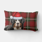 ペットラバークリスマスベルネーズマウンテンドッグプレイド ランバークッション (裏面)