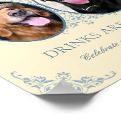 ペットラバーズイエローシック結婚ズオープンバーサイン ポスター (角)