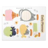 ペットラバーズシック&デイリーカラフルプランナー ノートパッド (正面)