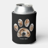 ペットラバーズポープリント名写真コラージブラック 缶クーラー (缶正面)