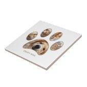 ペットラバーズ金ゴールドポープリント名写真コラージュ タイル (側面)