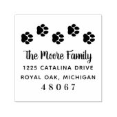 ペットラバーポープリントファミリー差出人住所 セルフインキングスタンプ (デザイン)