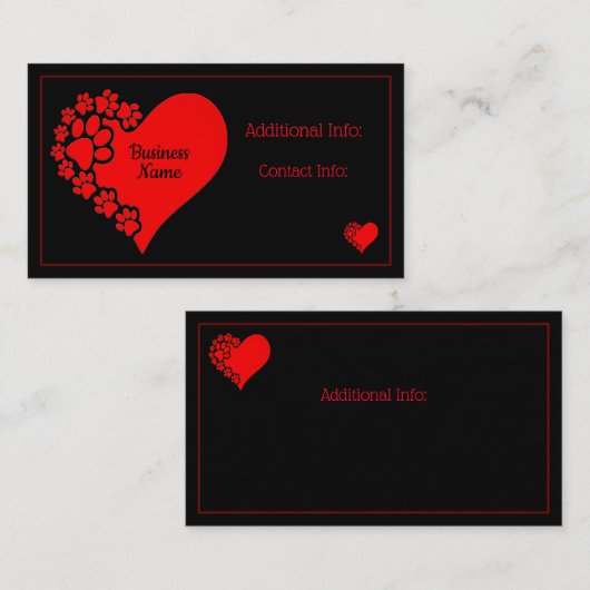ペットラブハート 名刺 (正面/裏面)