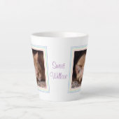 ペットラブラテマグカップ+文字/レインボー カフェラテマグ (正面)