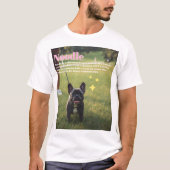 ペットラブTシャツ - カスタム写真と名前  Tシャツ (正面)