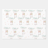 ペットルとプロセッコの花嫁シャワー ラッピングペーパーシート (正面)