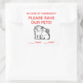 ペットレスキューのシール スクエアシール (バッグ)