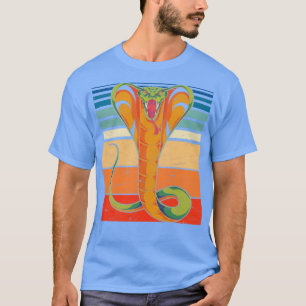ペットレトロコブラ爬虫類愛動物蛇 Tシャツ