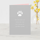 ペットロスのサイドキック同情カード カード (黄色い花)