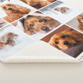 ペットロスの贈り物 – 9フォトコラージュ犬キャットメモリアル シェルパブランケット (3/4)