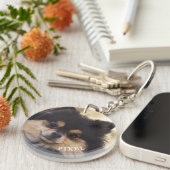 ペットロスカスタム悔やみや弔慰写真ギフトレインボーブリッジ キーホルダー (正面右)