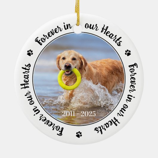 ペットロスカスタム2写真遺跡犬メモリアル セラミックオーナメント (裏面)