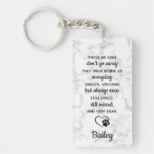 ペットロストギフト悔やみや弔慰引用文写真ペットメモリアル キーホルダー (正面)