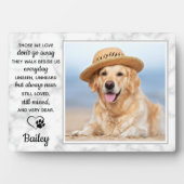 ペットロストギフト悔やみや弔慰引用文写真ペットメモリアル フォトプラーク (正面)