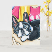 ペットロスドッグことわざがグループから貢ぎ物を カード (黄色い花)