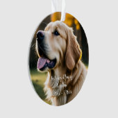 ペットロスドッグ悔やみや弔慰 オーナメント (正面)