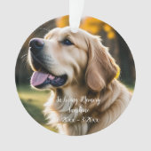 ペットロスドッグ悔やみや弔慰 オーナメント (正面)