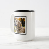 ペットロスドッグ悔やみや弔慰 ツートーンマグカップ (正面左)