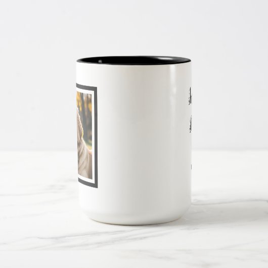 ペットロスドッグ悔やみや弔慰 ツートーンマグカップ (中央)