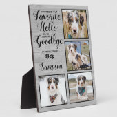 ペットロスパーソナライズされた写真コラージュPETメモリアル フォトプラーク (側面)