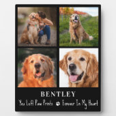 ペットロスプレゼント犬記念カスタム4フォトコラージュ フォトプラーク (正面)