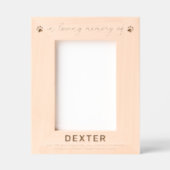 ペットロスモダンメモリアル レーザー彫刻フレーム (正面)