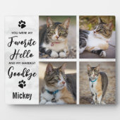 ペットロス写真コラージュ猫メモリアル フォトプラーク (正面)