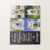 ペットロス引用文 – ペット悔やみや弔慰- Pet Photo Memorial ジグソーパズル (縦)
