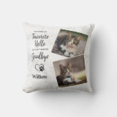 ペットロス形見キャットメモリアル クッション (正面)