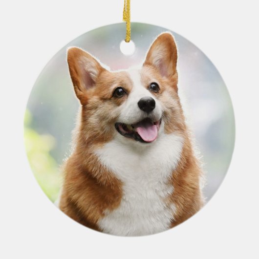 ペットロス悔やみや弔慰ドッグメモリアル写真記念セラ セラミックオーナメント (裏面)