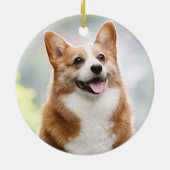 ペットロス悔やみや弔慰ドッグメモリアル写真記念 セラミックオーナメント (裏面)